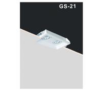 PORTAFARETTO INCASSO GESSO DOPPIO ORIENTABILE A SCOMPARSA PORTALAMPADA GU10 GS21