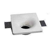 PORTAFARETTO INCASSO GESSO SCOMPARSA QUADRATO CONO 125X125 SUPPORTO FARETTI GS05