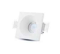 Portafaretto Lampada Led GU10 Da Incasso A Scomparsa Corpo Quadrato 100X100mm In