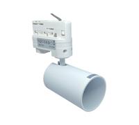 Portafaretto LED GU10 Bianco Ø56mm per Binario Trifase - Intec