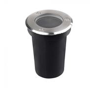 Portafaretto LED Segnapasso a Cilindro (Max 35W) Rotondo Colore Nero IP67
