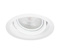 Portafaretto orientabile AR111 da incasso 170mm Bianco Rotondo Novaline