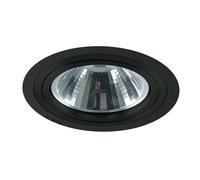 Portafaretto orientabile AR111 da incasso 182mm Nero Rotondo 1 posto Novaline