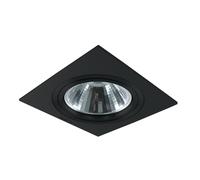 Portafaretto orientabile AR111 da incasso 182x182mm Nero Quadrato 1 posto Novaline