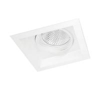Portafaretto orientabile AR111 da incasso 186x186mm Bianco Quadrato 1 posto Novaline