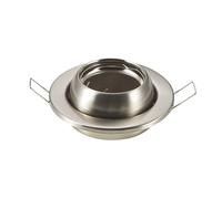 Portafaretto orientabile GU10 / MR16 a sfera da incasso 100mm Nickel satinato Rotondo Aigostar
