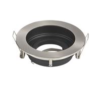 Portafaretto orientabile GU10 / MR16 da incasso 100mm Nickel satinato Rotondo Aigostar