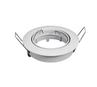 Portafaretto orientabile GU10 / MR16 da incasso 82mm Bianco Rotondo Aigostar