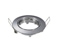 Portafaretto orientabile GU10 / MR16 da incasso 82mm Cromato Rotondo Aigostar