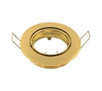 Portafaretto orientabile GU10 / MR16 da incasso 84mm Oro Rotondo Novaline