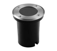Portafaretto segnapasso da incasso carrabile Rotondo Argento 1 x GU10 IP65 Novaline