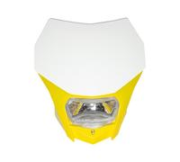 PORTAFARO BAGUS BIANCO-GIALLO CON LAMPADA ALOGENA 12V 35 35W