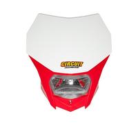 PORTAFARO BAGUS BIANCO-ROSSO CON LAMPADA ALOGENA 12V 35 35W