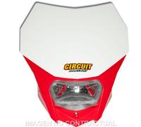 Portafaro Circuit Bagus Bianco-Rosso Honda LED per Moto