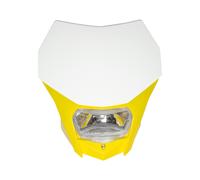 PORTAFARO BAGUS BIANCO-GIALLO CON LAMPADA ALOGENA 12V 35 35W
