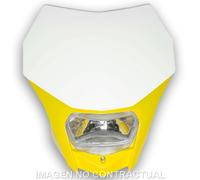 PORTAFARO BAGUS BIANCO-GIALLO CON LAMPADA ALOGENA 12V 35 35W
