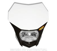 Portafaro Circuito Bagus Nero-Bianco Per Moto Ricambi Accessori