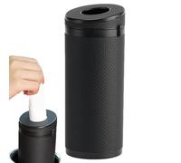 Portafazzoletti Automatico - Contenitore Distributore Rotondo, Similpelle Con Martello Di Sicurezza | Design Cilindro Durevole, Strumento Compatto E Pratico Per Organizzare I Fazzoletti Nel Vostro