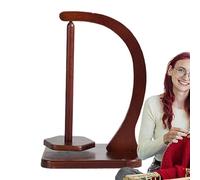 Portafilato - Avvolgitore magnetico in legno da 30 cm, supporto girevole per uncinetto, organizer per filo verticale | Dispenser per bobine lisce per progetti di lavoro a maglia, uncinetto o tessitura