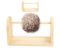 Portafili - portafili orizzontale, singolo contenitore singolo per filo rotante | Porta nastro Rack per organizzatore con singolo filo rotante, porta sfera di filo di legno orizzontale per maglieria