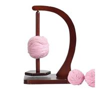 Portafilo - Filatoio in Legno | Supporto Magnetico per Gomitolo | Struttura in Legno Massello, Rotazione A 360 Gradi, Design con Montaggio A Vite, Altezza da 27 A 30 Cm, Accessorio