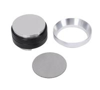 Portafilter da 51 mm, 3 orecchie universali senza fondo per macchine per caffè espresso con cesto filtro da 2 tazze in acciaio inossidabile e maniglia in legno (51mm)