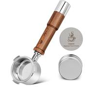 Portafilter per espresso senza fondo da 51 mm, a 3 orecchie, in acciaio inox di alta qualità, compatibile con macchine da caffè Delonghi EC680, EC685 da 51 mm, con schermo a disco e filtro baske