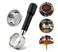 Portafiltro a 2 orecchie da 58 mm in acciaio inox senza fondo nudo con manico in plastica per tazza di caffè GAGGIA Evolution Espresso Baby New Baby