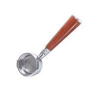 Portafiltro a 2 orecchie in acciaio inox senza fondo con manico in legno per GAGGIA Classic Evolution Baby Nuovo ricambio