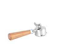 Portafiltro A 3 Orecchie In Acciaio Inossidabile Da 51 Mm, Compatibile Con Delonghi Dedica Ec680/685, Utensili For Macchina Da Caffè A Doppia Bocca Con Manico For Caffè Diviso(51mm-3ears -Beech)