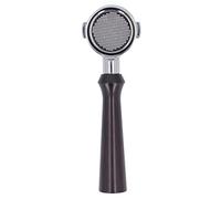 Portafiltro, cestello filtrante in acciaio inossidabile da 51 mm Portafiltro rimovibile senza fondo con due maniglie per le orecchie per ECO310 e la maggior parte delle macchine (F Legno di sandalo)