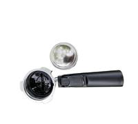 Portafiltro for caffè espresso in lega di alluminio con fondo da 51 mm, compatibile Homix Gypas Sachi Nikai Oster Phico Cecotec Hibrew(With basket)