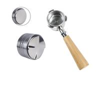 Portafiltro For Caffè Senza Fondo Da 54 Mm, Compatibile Con Breville Sage 870 878 880, Strumenti For Barista, Espresso(Set Of 54MM(Beech))