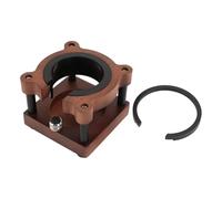 Portafiltro in legno a forma di orso per caffè, supporto universale per pressino da 51 mm, 53 mm e 58 mm, base antiscivolo in legno di noce e lega per la preparazione dell’espresso