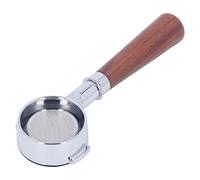 Portafiltro Nudo Senza Fondo da 58 mm per Macchine da caffè, con Manico a 2 Orecchie e Schermo Filtrante a Strato Singolo (A1 palissandro del Siam)