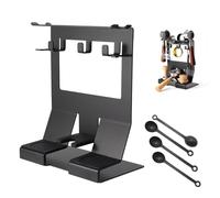 Portafiltro Per Caffè, Ripiano Per Barista Per Portafiltro Portautensili Per Caffè 23x14x29cm Stazione Antimanomissione Per Caffè In Ferro Scaffale Da Banco Per Portafiltro Con Maniglia Da 51/54 Mm