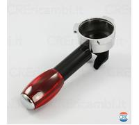 Portafiltro Rosso Trasparente Alluminio Originale Macchina Caffè Mokona BIALETTI