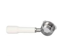 Portafiltro senza fondo 51 mm a 3 orecchie in acciaio inox per caffè, compatibile con Donlim 6001, 5403, KF5400, e con Petrus, Lifease, Maxims, DERLLA, SEVERIN, GULISSO. (Bianca)