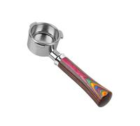 Portafiltro senza fondo, compatibile con Delonghi, compatibile con Barsetto, manico in legno colorato 51/54/58 mm(54MM Breville)