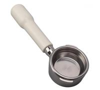 Portafiltro senza fondo da 58 mm, Portafiltro per espresso piatto in acciaio inossidabile a 2 orecchie Accessorio per macchina da caffè con impugnatura comoda perGAGGIA BABY EVOL (Bianca)