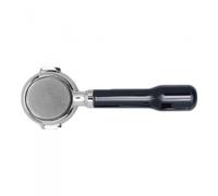 Lelit Bottomless Portafiltro 58 - Include Filtro in Acciaio Inossidabile a 2 Dosi - Manico Classico - PLA580S - Argento/Nero Lucido