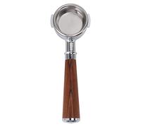 Portafiltro senza fondo Mtlavishness in lega di alluminio da 58 mm con manico in palissandro nero per macchine da caffè espresso Ampia compatibilità Include cestello filtrante (Tipo A Ramo acido