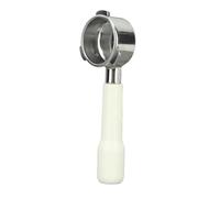 Portafiltro senza fondo Portafiltro per caffè a 3 orecchie in acciaio inossidabile da 54 mm adatto per la serie 8 (Bianco)