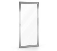 Portafinestra in alluminio Schüco AWS 75.SI+, Bianco RAL 9016, 500 x 1700 mm, 1 apertura anta-ribalta a sinistra, configura individualmente