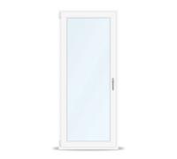 Portafinestra in legno Rustico IV 78, pino, bianco, 1 anta ribalta sinistra, 635x1760 mm, configura individualmente