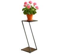 Portafiori metallo nero angolare 80 cm Z 96641 porta piante sgabello fiori