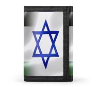 Portafogli a tre ante con bandiera della Palestina Israele con porta carte di credito e 8 slot portachiavi finestra per foto per uomini e donne, Stile 26., Taglia unica, Per tutte le stagioni