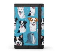 Portafogli a tre ante per cani da compagnia, con scomparti per carte di credito, per uomini e donne, Stile:, Taglia unica