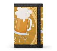 Portafogli a tre ante per festival della birra con porta carte di credito con 8 slot portachiavi finestra per foto per uomini e donne, Stile 42., Taglia unica, Per tutte le stagioni