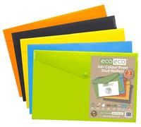 Portafogli A4+ Con Bottoni A Pressione, Assortiti 5 Pezzi - ECO035